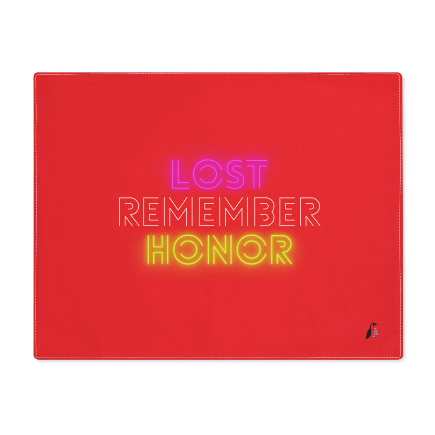 Placemat, 1pc: Lost Remember Honor Red