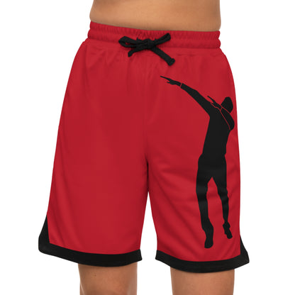 Basketball Rib Shorts: Dance Dark Red