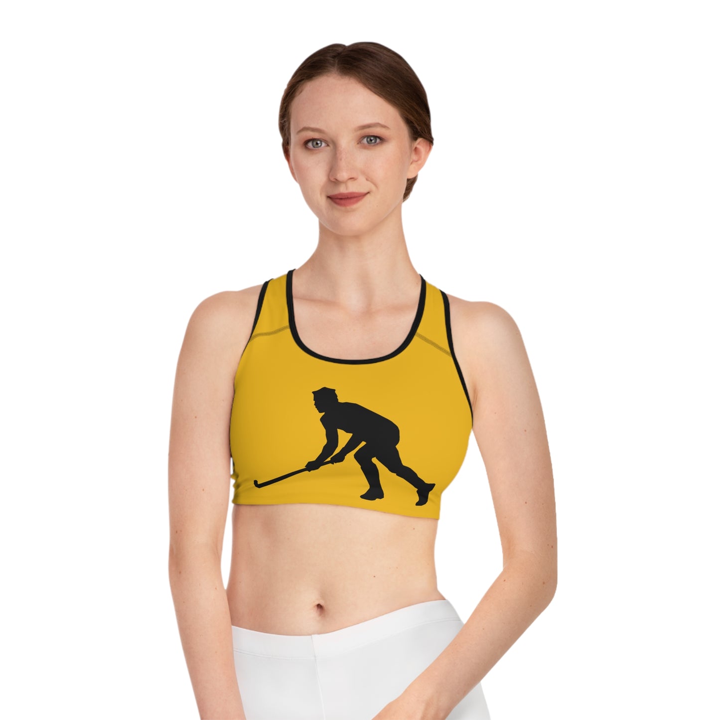 Sports Bra: Hockey Yellow