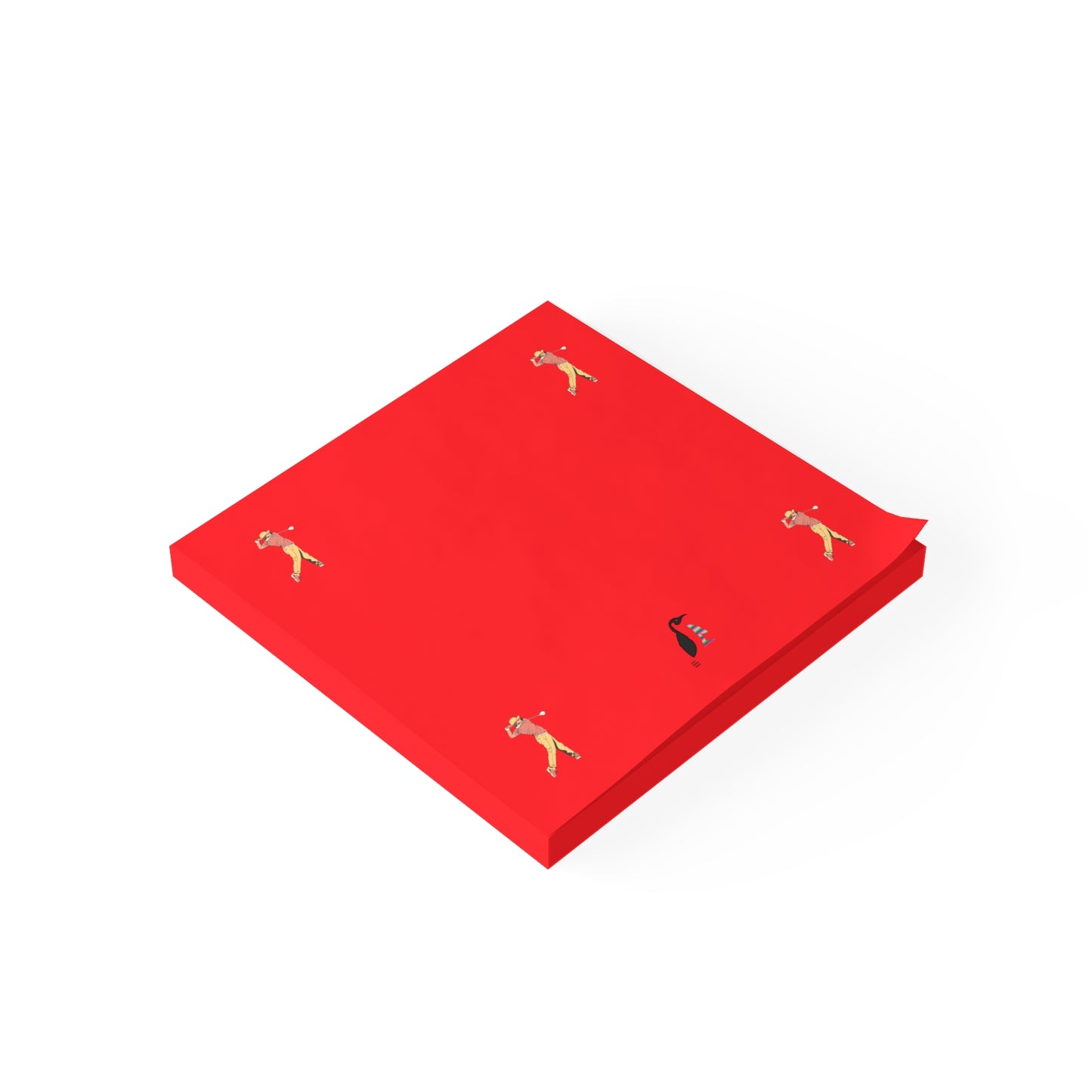 Post-it® Note Pads: Golf Red