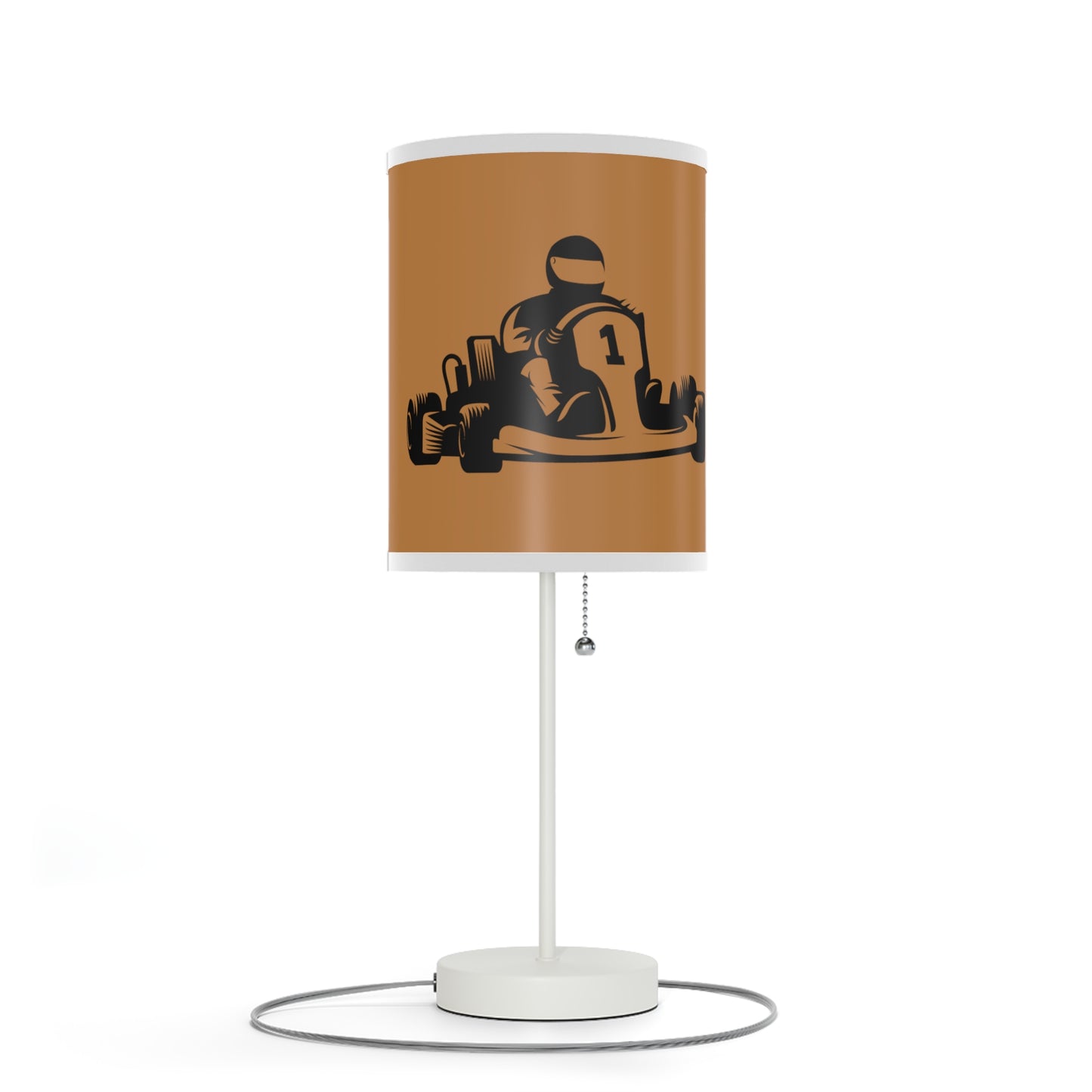 Lamp on a Stand, US|CA plug: Racing Lite Brown 