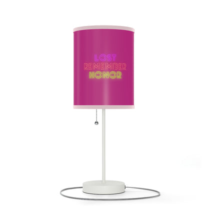 Lamp on a Stand, US|CA plug: Football Pink 