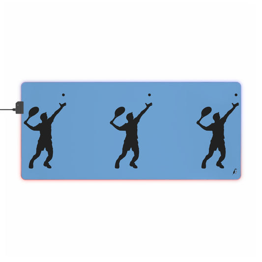 LED Gaming Mouse Pad: Tennis Lite Blue