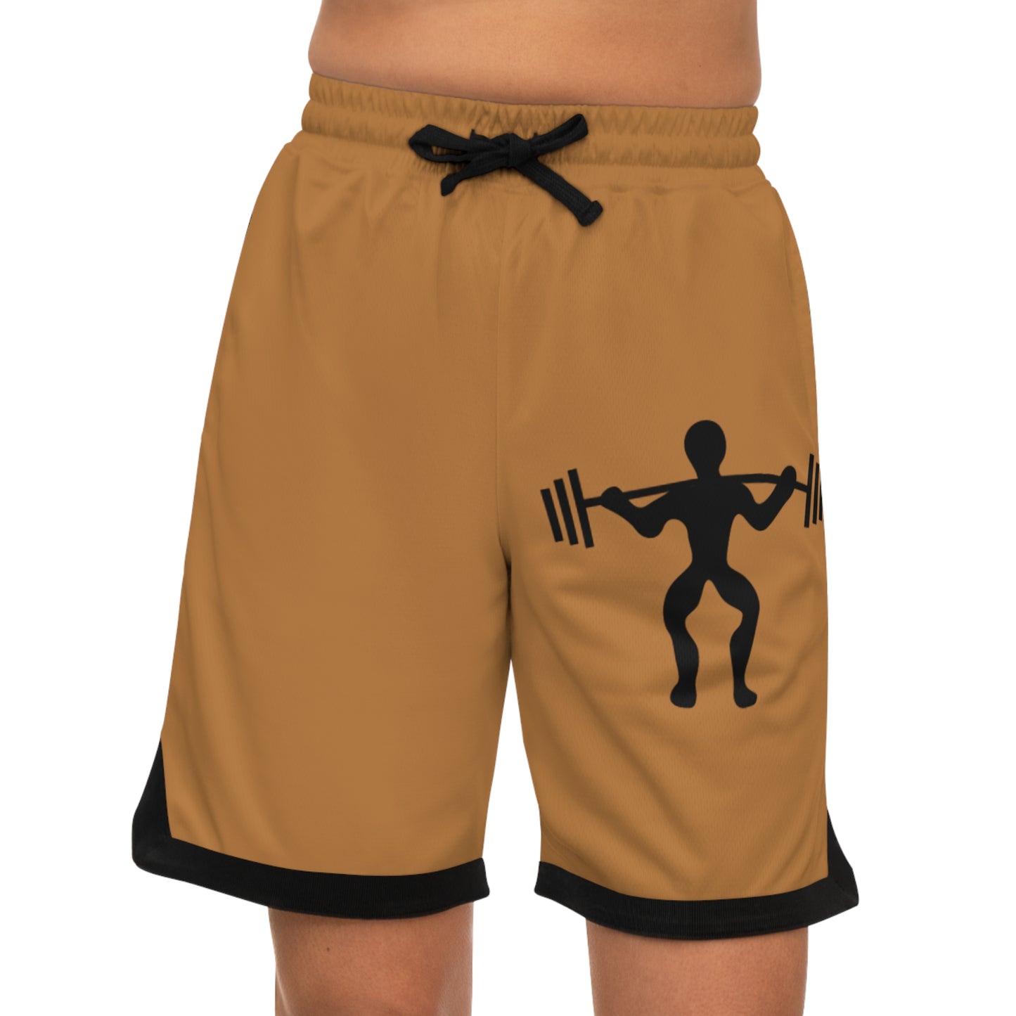 Basketball Rib Shorts: Weightlifting Lite Brown