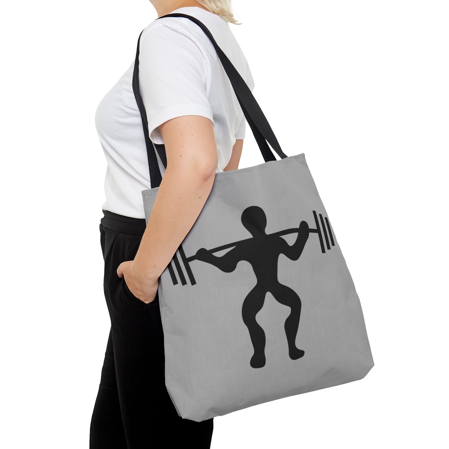 Tote Bag: Weightlifting Lite Grey