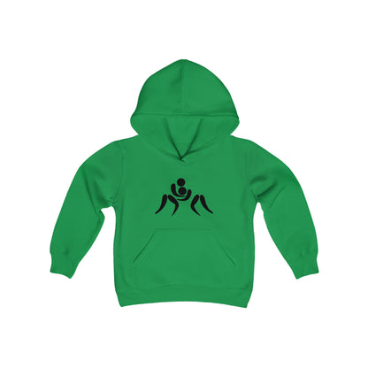 Youth Heavy Blend Hooded Sweatshirt: Wrestling