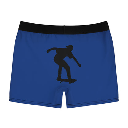 Men's Boxer Briefs: Skateboarding Dark Blue