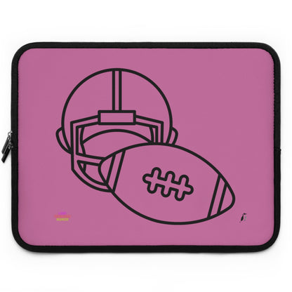 Laptop Sleeve: Football Lite Pink