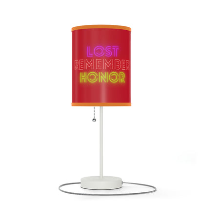 Lamp on a Stand, US|CA plug: Music Dark Red