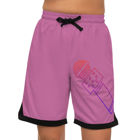 Basketball Rib Shorts: Music Lite Pink