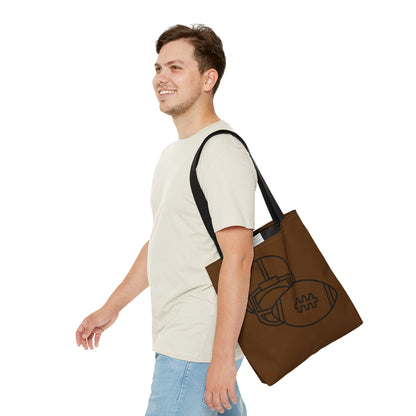 Tote Bag: Football Brown