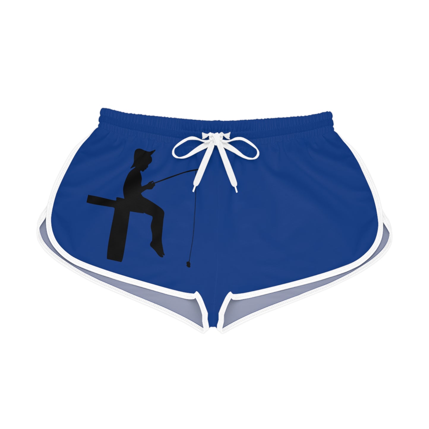 Women's Relaxed Shorts: Fishing Dark Blue