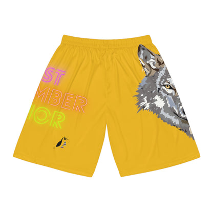 Basketball Shorts: Wolves Yellow