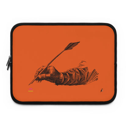 Laptop Sleeve: Writing Orange