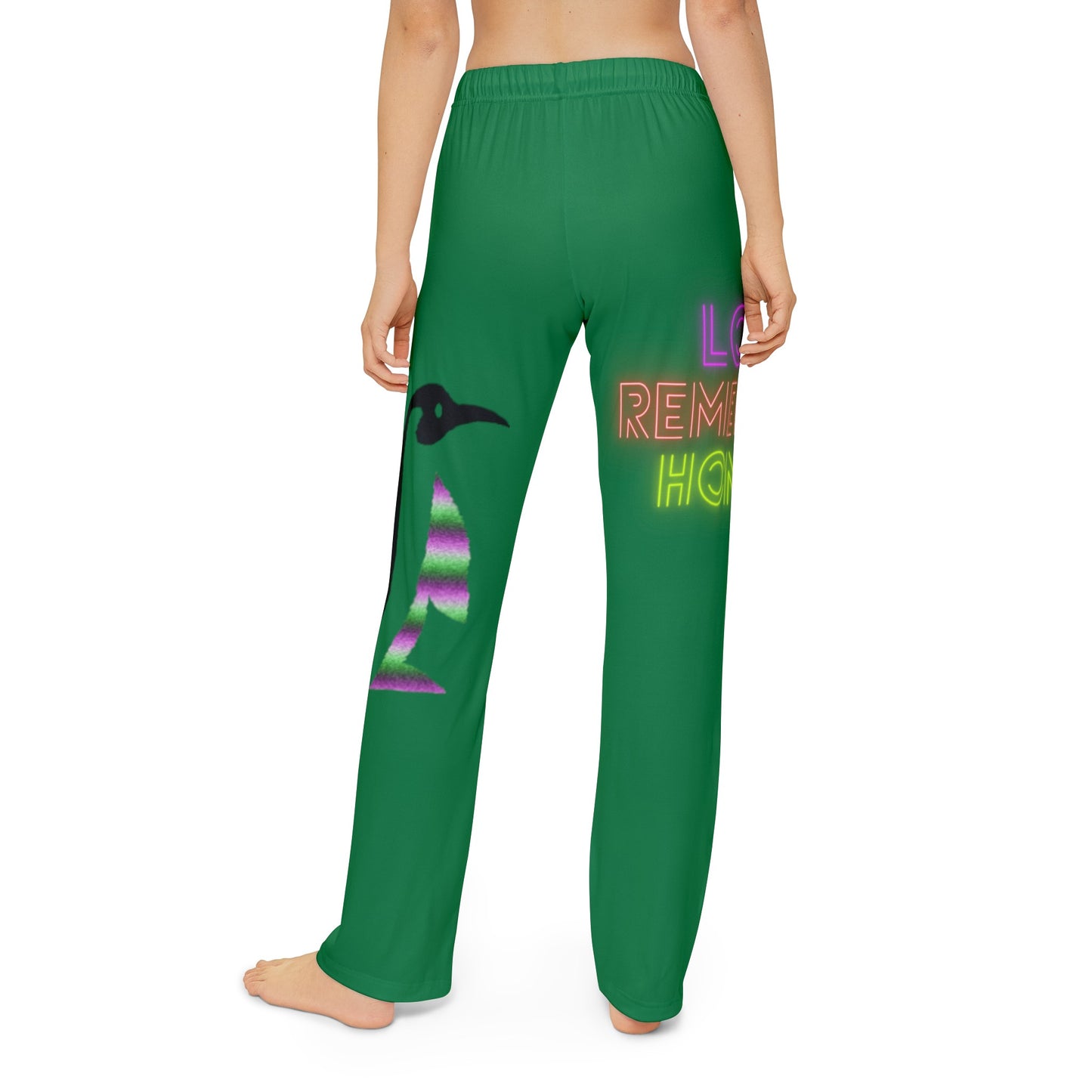 Kids Pajama Pants: Lost Remember Honor Dark Green