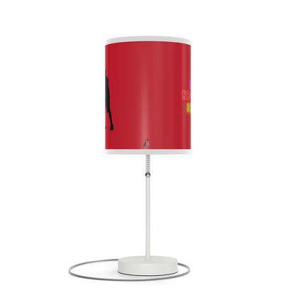 Lamp on a Stand, US|CA plug: Basketball Dark Red