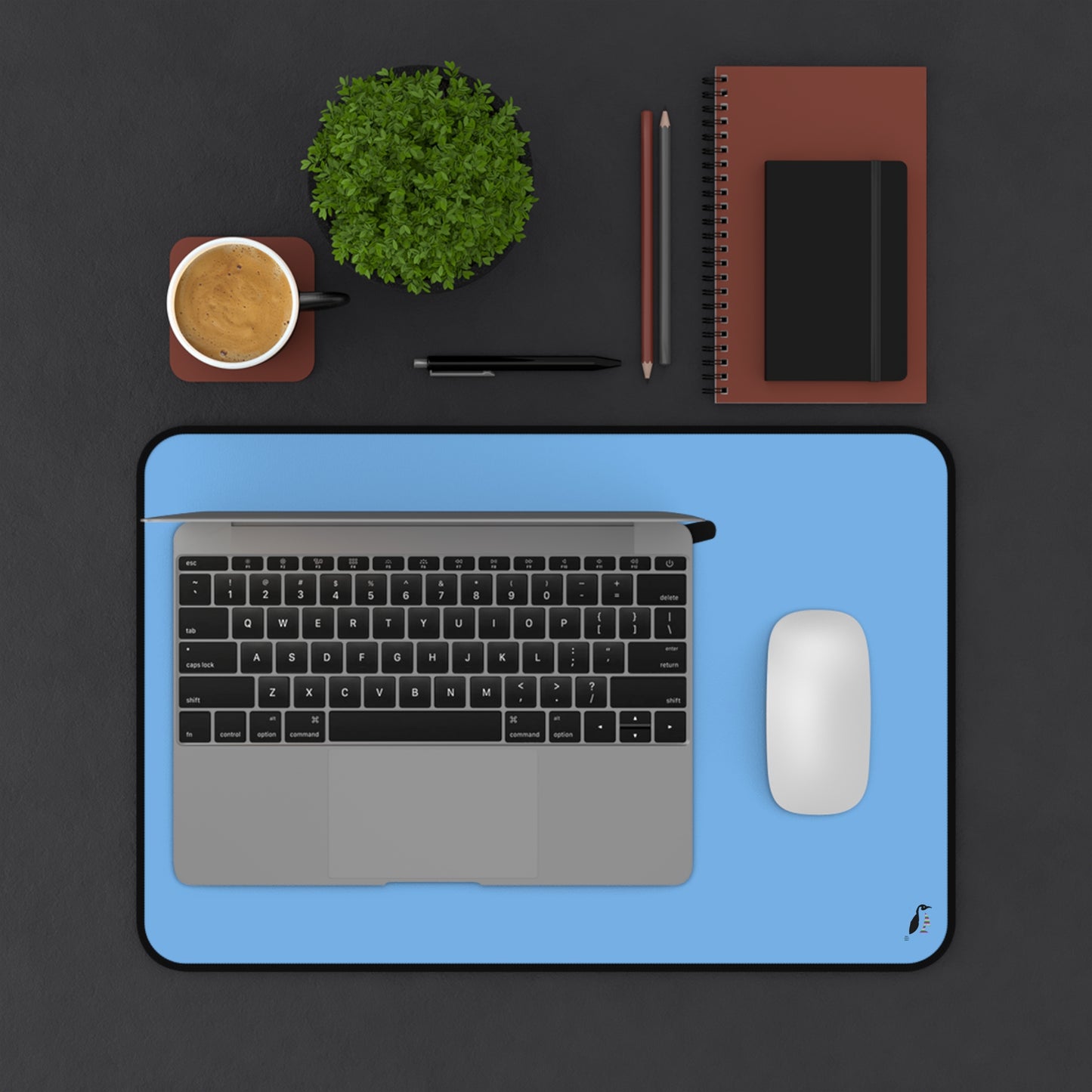 Desk Mat: Baseball Lite Blue