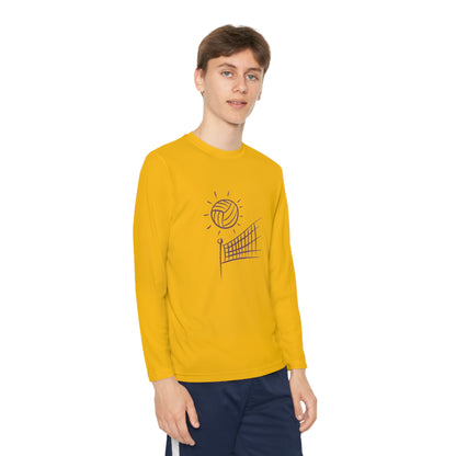 Youth Long Sleeve Competitor Tee: Volleyball