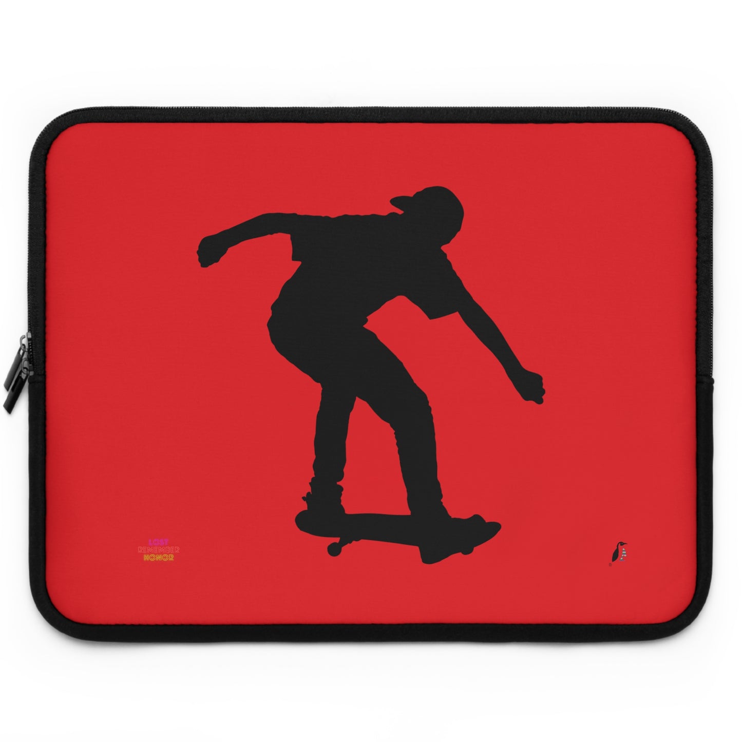 Laptop Sleeve: Skateboarding Red