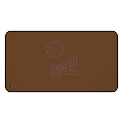 Desk Mat: Volleyball Brown