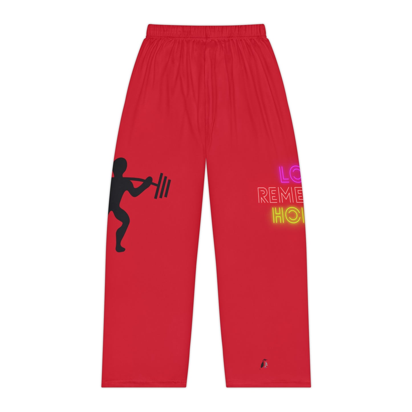 Pambabaeng Pajama Pants: Weightlifting Dark Red 