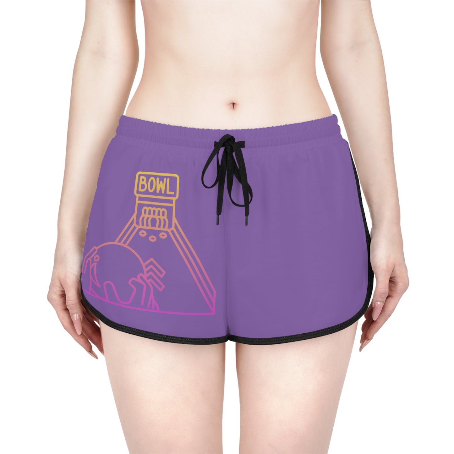 Women's Relaxed Shorts: Bowling Lite Purple