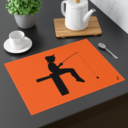 Placemat, 1pc: Fishing Orange