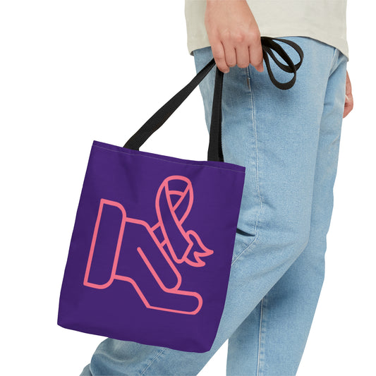 Tote Bag: Fight Cancer Purple