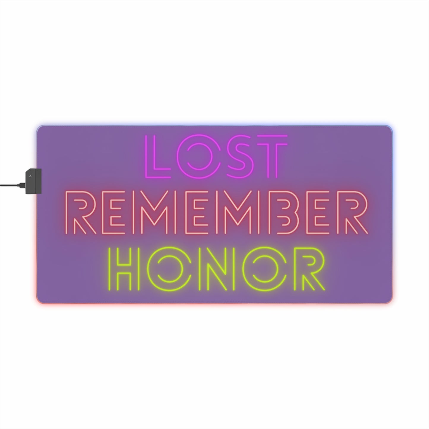 LED Gaming Mouse Pad: Lost Remember Honor Lite Purple