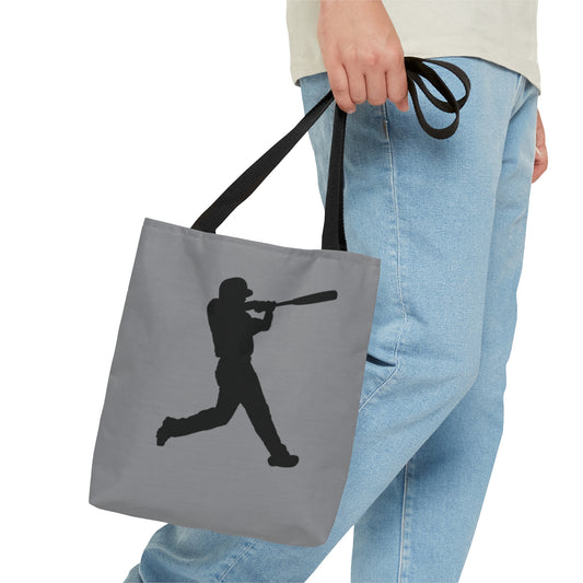 Tote Bag: Baseball Grey