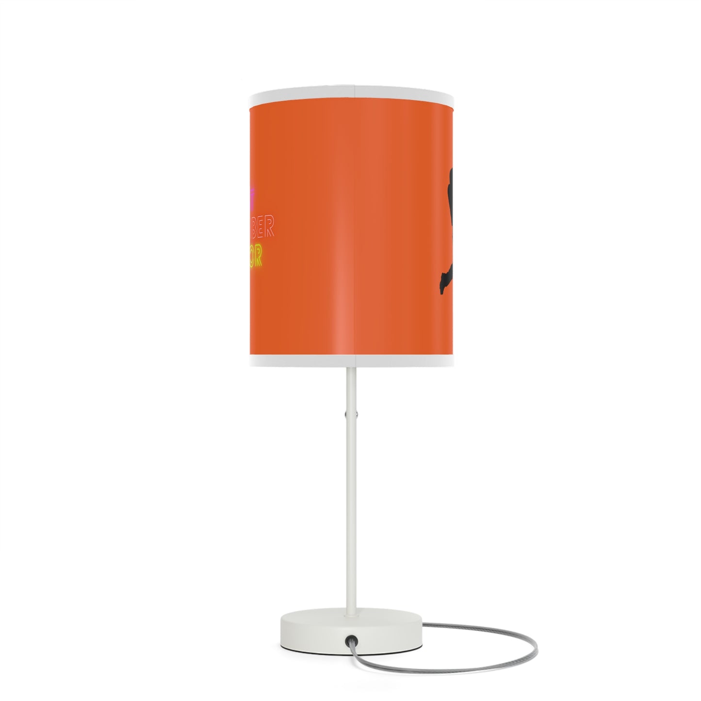 Lamp on a Stand, US|CA plug: Baseball Orange