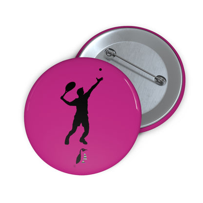 Custom Pin Buttons Tennis Pink