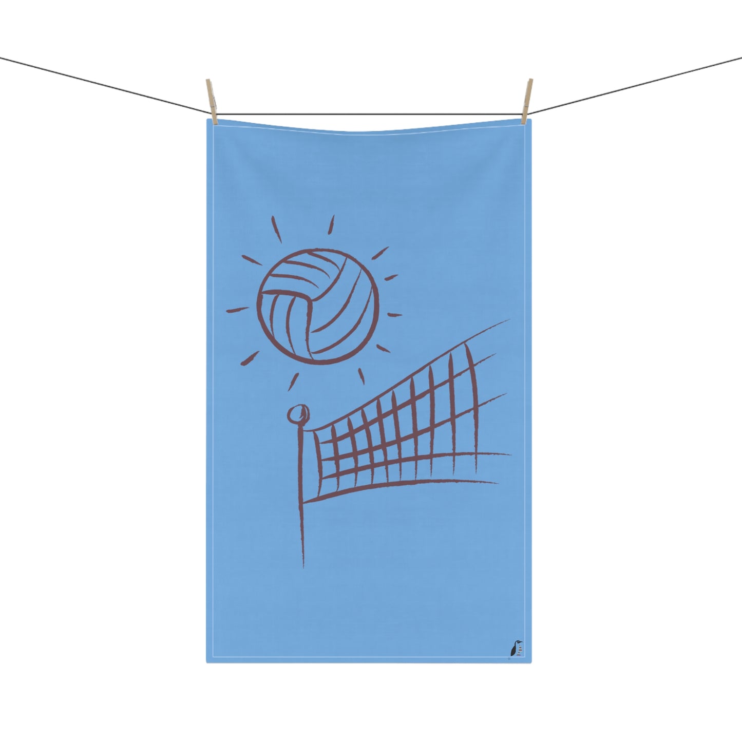 Kitchen Towel: Volleyball Lite Blue