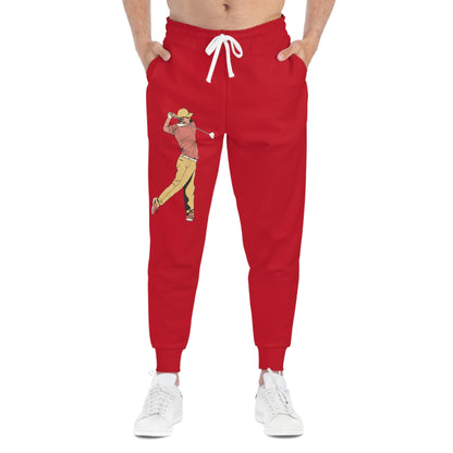 Athletic Joggers: Golf Dark Red