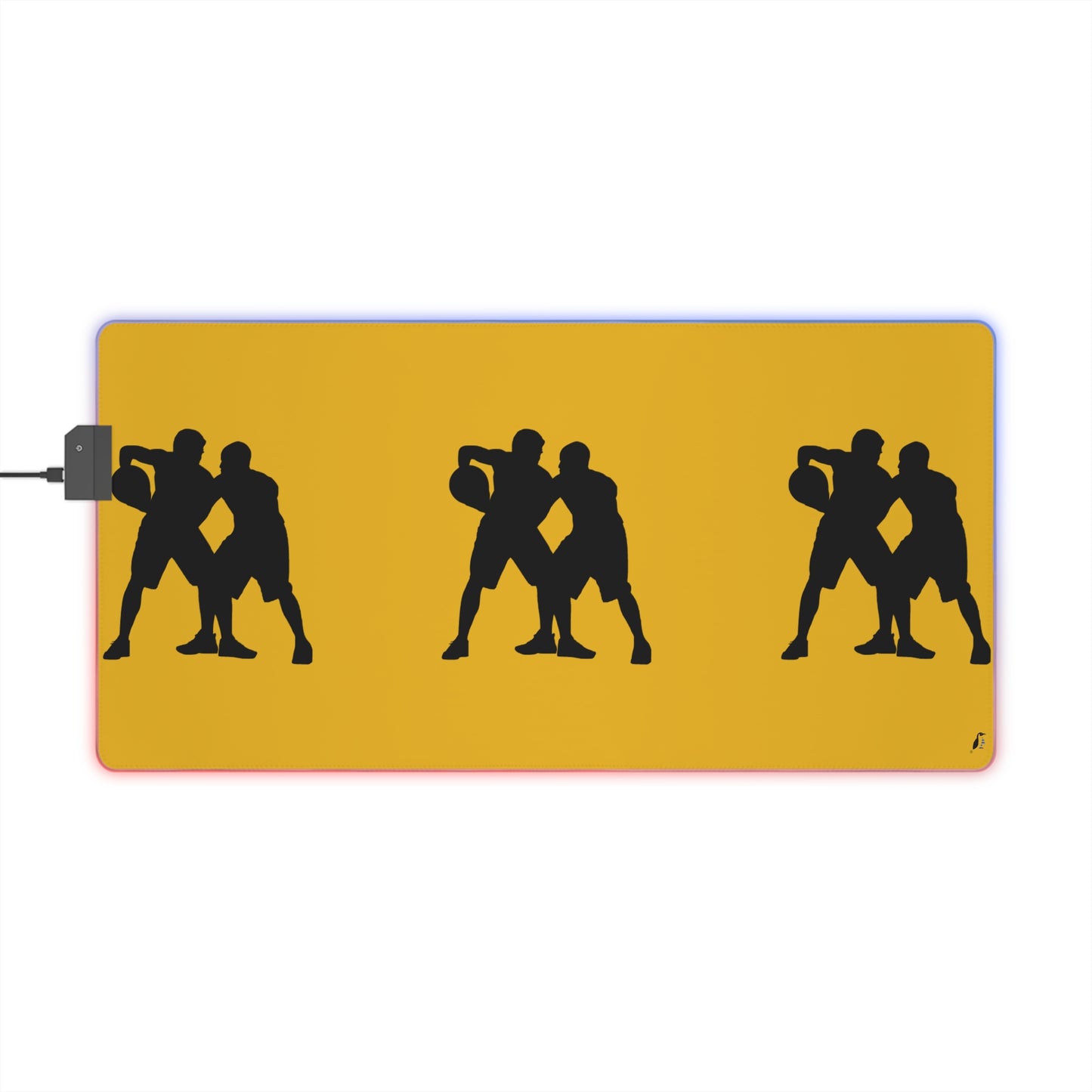 LED Gaming Mouse Pad: Basketball Yellow