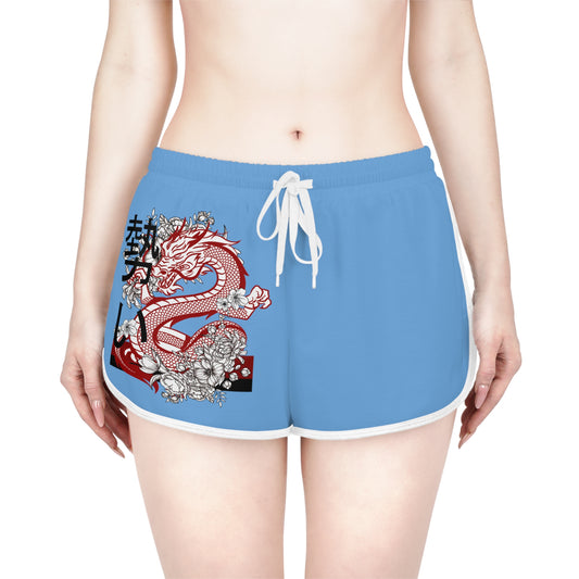 Women's Relaxed Shorts: Dragons Lite Blue