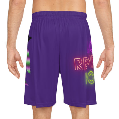 Basketball Shorts: Lost Remember Honor Purple