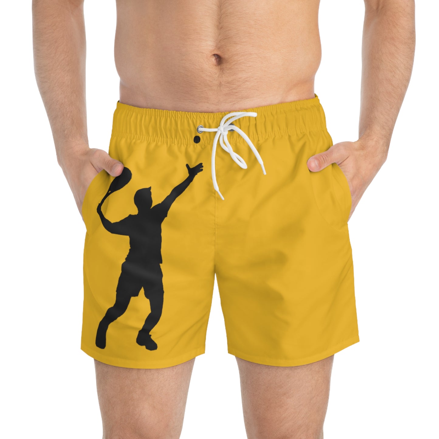 Swim Trunks: Tennis Yellow