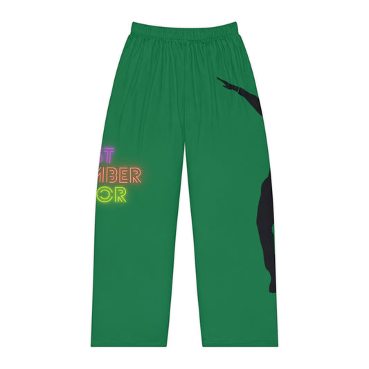 Women's Pajama Pants: Dance Dark Green