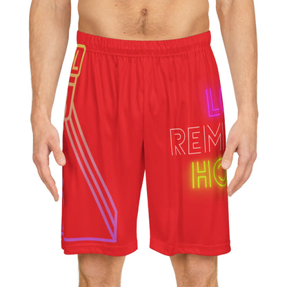 Basketball Shorts: Bowling Red