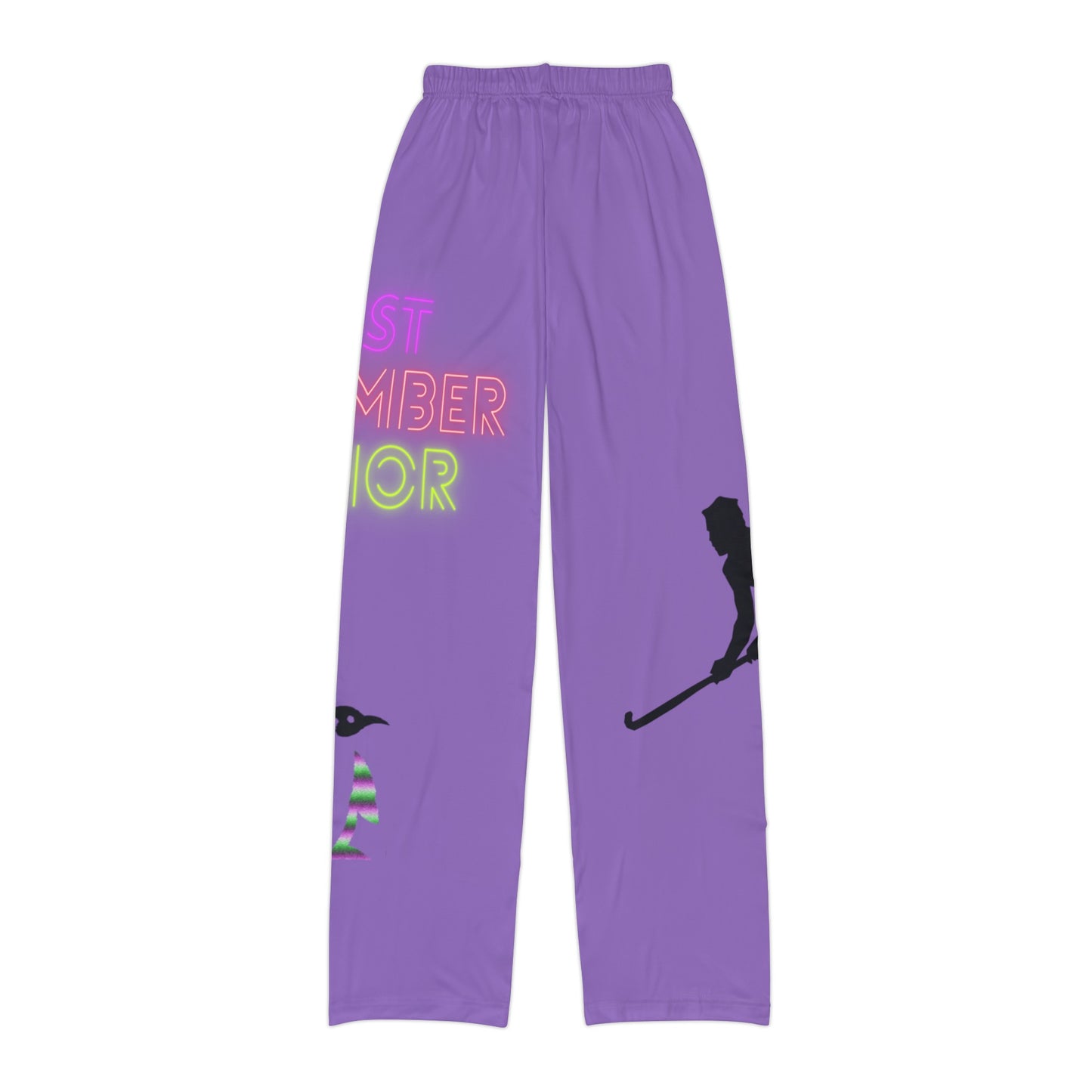 Kids Pajama Pants: Hockey Lite Purple