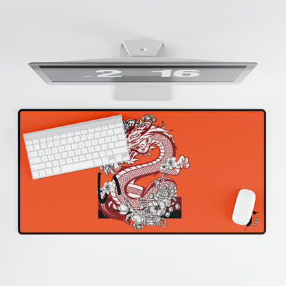 Desk Mats: Dragons Orange