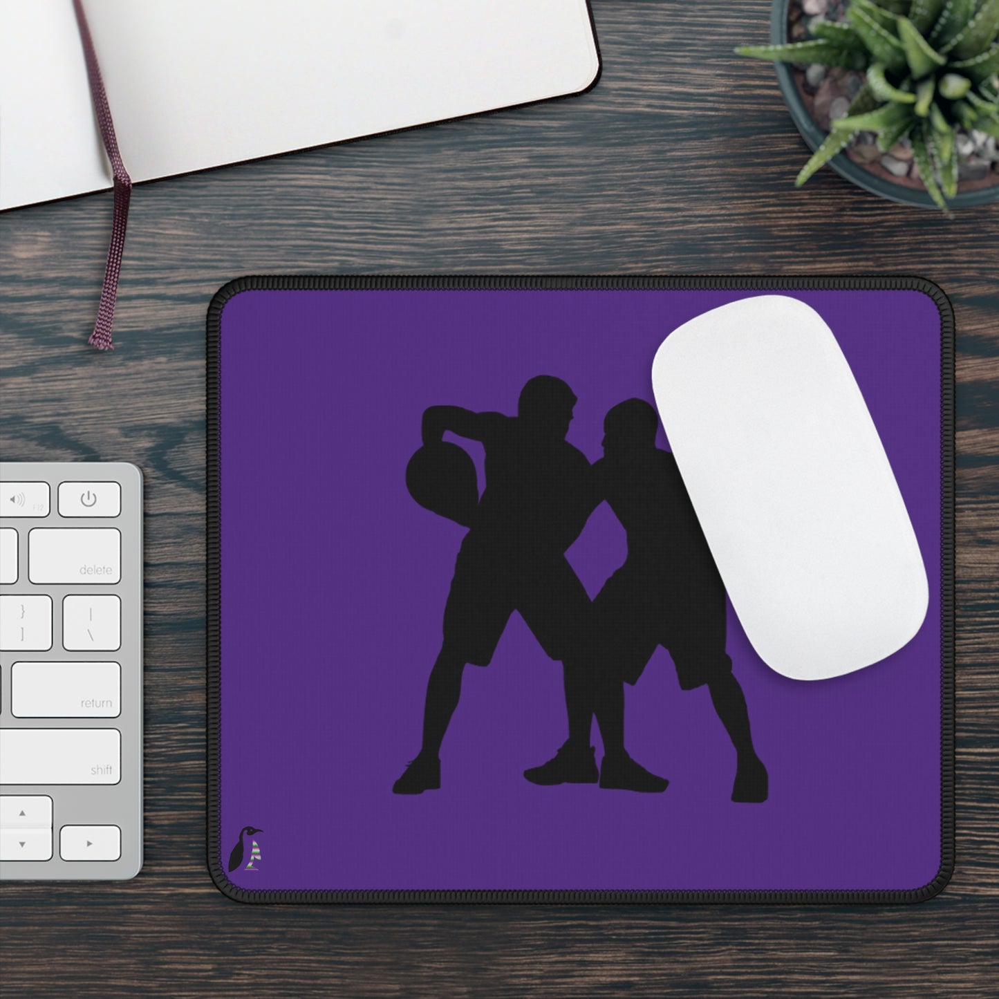 Gaming Mouse Pad: Basketball Purple