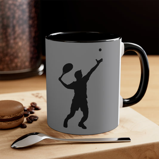 Accent Coffee Mug, 11oz: Tennis Grey