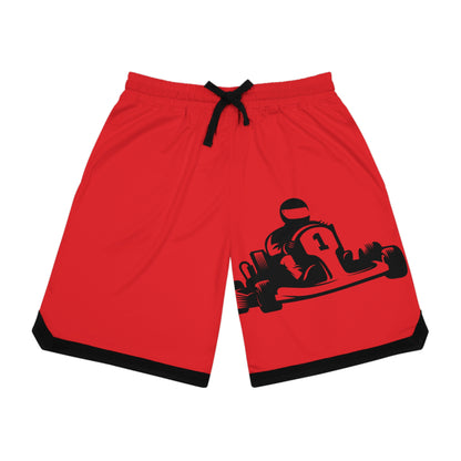 Basketball Rib Shorts: Racing Red