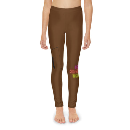 Youth Full-Length Leggings: Fishing Brown