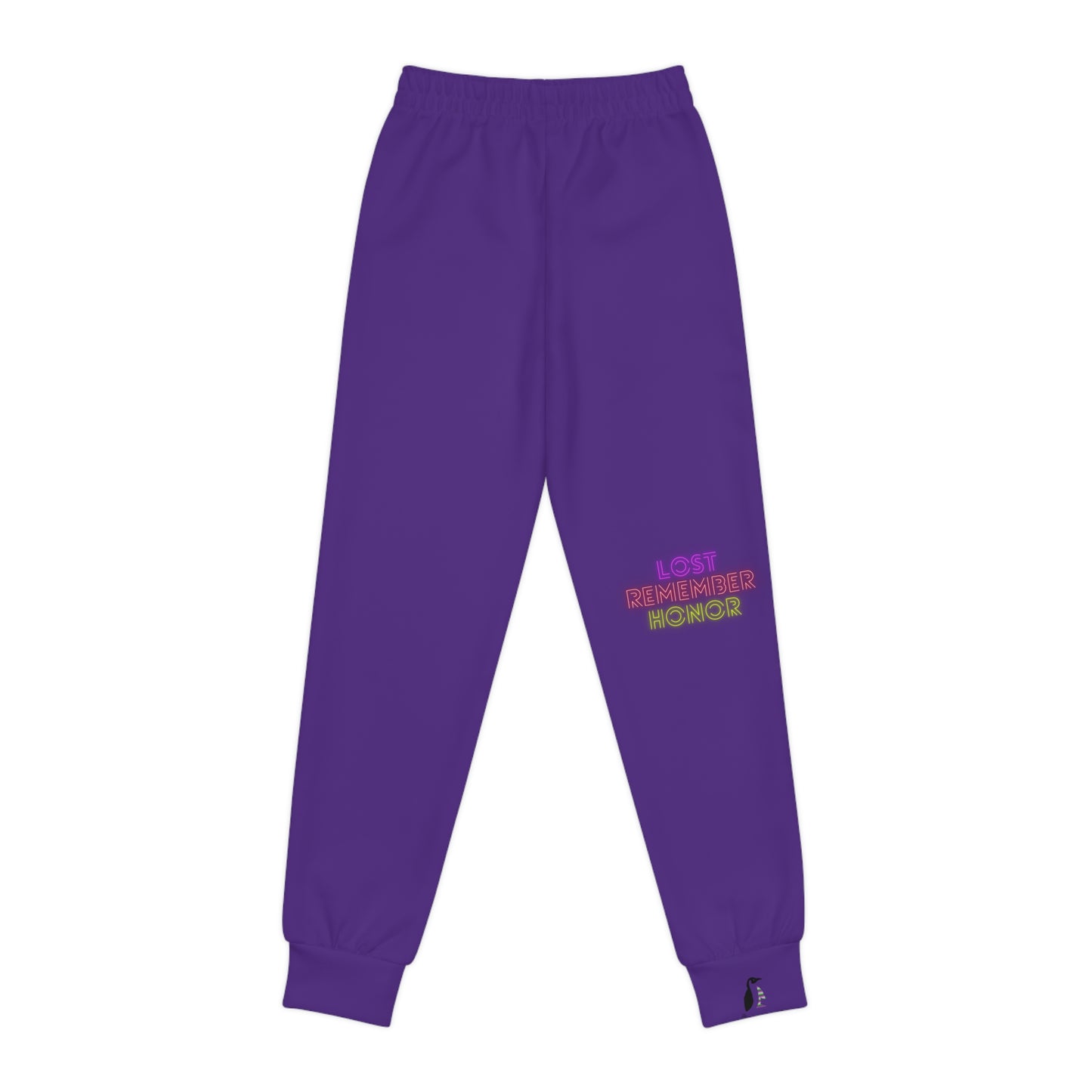 Youth Joggers: Weightlifting Purple