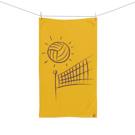 Hand Towel: Volleyball Yellow