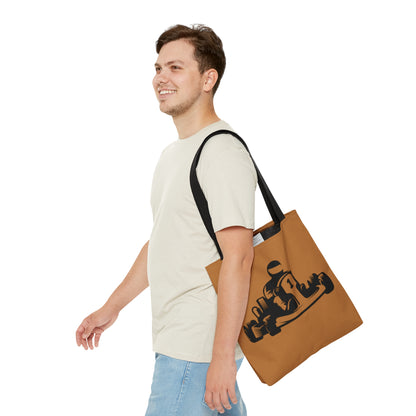 Tote Bag: Racing Lite Brown