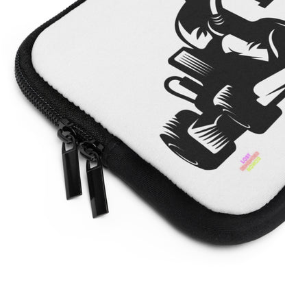 Laptop Sleeve: Racing White